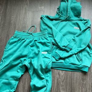 BBXBRAND TEAL SWEAT SUIT SET